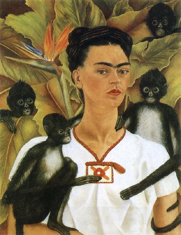 Frida Kahlo The monkey and i China oil painting art